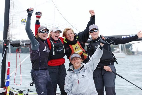 The winning team - at the NZ Womens Match Racing Nationals © SW